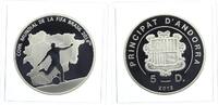 Andorra 5 Diners 2012 Fußball-WM in Brasilien Silber 20g Silber -