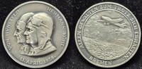 Medaille Flug Europa - Erster Ost West Ozeanflug 900 Silber -
