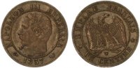  1857 W 1 Centimes vz 150,00 EUR  + 7,30 EUR frais d'envoi