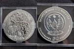 50 Francs Ruanda Büffel 1 oz Silber F15 -