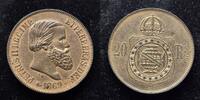 Brasilien 20 Reis Petrus II -