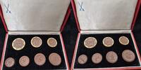 7x Notgeld Sachsen Meissener Porzellan 1921 20 Pfennig - 20 Mark -