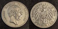  1900 5 Mark Sachsen Jaeger 125 ss 65,00 EUR  + 7,30 EUR frais d'envoi