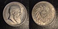  1907 2 Mark Baden auf den Tod vz-st 80,00 EUR  + 7,30 EUR frais d'envoi
