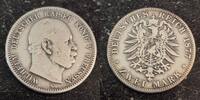  1877 A 2 Mark Preussen Wilhelm I fast ss 19,99 EUR  + 5,50 EUR frais d'envoi