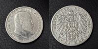  1902 2 Mark Württemberg ss 22,00 EUR  + 5,50 EUR frais d'envoi