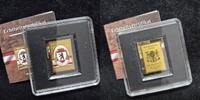 Goldmünze Tschad 3000 Francs Berlin Wappen Feingold 999 1/500 oz -