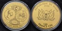 Niger 100 Francs Motiv 100 Kronen 1908 999 Feingold 1/200 unze -