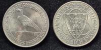  1930 A 5 Mark Rheinlandr&auml;umung fast Stempelglanz 275,00 EUR  + 7,30 EUR frais d'envoi