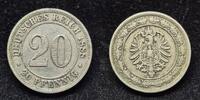 Kaiserreich 1888 E 20 Pfennig ss 19,50 EUR  + 5,50 EUR frais d'envoi