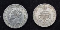  1860 Sachsen 1/6 Taler Johann vz-pr&auml;gefrisch 70,00 EUR  + 7,30 EUR frais d'envoi