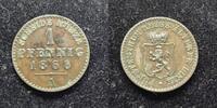  1868 Reuss &auml;ltere Linie 1 Pfennig 1868 A Heinrich XXII ss 6,50 EUR  + 5,50 EUR frais d'envoi