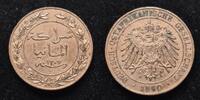  1890 Deutsch Ostafrika 1 Pesa ss 9,00 EUR  + 5,50 EUR frais d'envoi