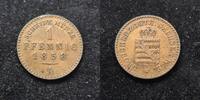  1858 1 Pfennig 1858 A Sachsen - Weimar - Eisenach Carl Alexander ss-vz 15,00 EUR  + 5,50 EUR frais d'envoi
