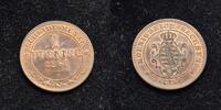  1866 B Pfennig Sachsen vz-st 33,00 EUR  + 7,30 EUR frais d'envoi