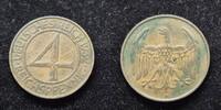  1932 D 4 Pfennig ss 6,50 EUR  + 5,50 EUR frais d'envoi