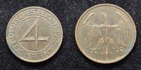  1932 A 4 Pfennig ss 6,50 EUR6,00 EUR  + 5,50 EUR frais d'envoi