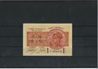 Saarland 1 Franc Mienenverwaltung - Serie F - Selten -