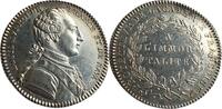 Frankreich Silbermedaillie auf König Ludwig XVI und die Académie Française (hier: Françoise) -