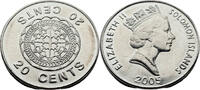 Salomon-Inseln 20 Cents Elisabeth II. (1952 - 2022) -