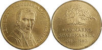 Dänemark Medaille Vergoldet -150 Jahre Sparkassen Dänemark - Frederik Adolf Holstein - -