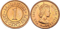 Mauritius 1 Cent Elisabeth II. (1952 - 2022) -
