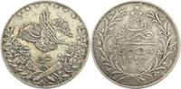 10 Qirsh 1876 (1293) Ägypten Sultan Abdul Hamid II (1876 - 1909) Jahr 33 ss