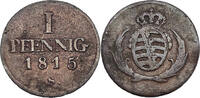 Sachsen-Albertinische Linie 1 Pfennig Friedrich August I. (1806 - 1827) -
