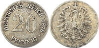 Kaiserreich 20 Pfennig Umlaufmünze -