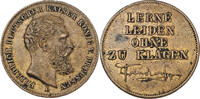Preußen Medaille zum Tode Kaiser Kaiser Friedrich III. Lerne Leiden ohne zu klagen -