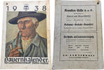 Drittes Reich Bauernkalender Hessen-Nassau - Reichsnährstand - Blut & Boden - selten -