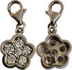 Schmuck Charm-Anhänger Blume mit Zirkonia -