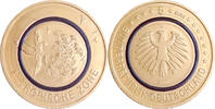 Deutschland 5 Euro Tropische Zone - vergoldet -