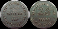 Region Provencale 25 centimes REGION PROVENCALE, 25 centimes zinc , 27 mm, E.10.3 TTB+ -