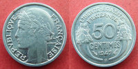 France Morlon aluminium 1947 B, G.426b Presque SUPERBE/SUPERBE+ 50 centimes  vz-