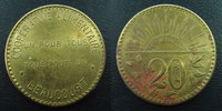 Beaucourt 20 centimes Beaucourt, Territoire de Belfort, 20 centimes laiton 28 mm, E.10.2 TTB -