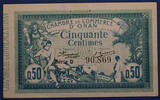 Algerie, Algeria Algérie, Algeria, Chambre de commerce d'Oran, cinquante centimes 12 Mai 1915, Série IV N° 236,163, JP.141.04 1x épinglage TTB -