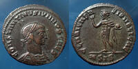 Roman Empire nummus CONSTANTINUS II Caesar, CONSTANTIN II César, nummus Siscia en 317, Claritas Reipublicae, 19mm, 3,69 grms, RIC.37 R3! SUP -