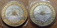 France 20 francs 20 francs Mont Saint Michel 1999, Gad.871 BU brillant universel -