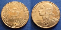 France 5 centimes 5 centimes Marianne de Lagriffoul 1994 Dauphin, BE quelques traces! -