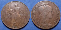 France 10 centimes 10 centimes Daniel dupuis 1903,3e République, Gad.277 TB à TTB -