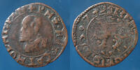 Dôle, Framche Comté, Bourgogne double denier Dôle, Franche Comté, Comté de Bourgogne, Philippe II d'Espagne, double denier 1597, 2,24 grms, PA.5313 Bon TB+ -