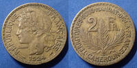 Cameroun 2 francs Cameroun, République Française, 2 francs 1924, Lec.10 petits coups sur tranche sinon TTB+ -