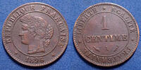 France 1 centime 1 centime Cérès d'Oudiné 1896 A Paris, Gad.88 TTB+ -