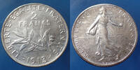 France 2 Francs 2 Francs Semeuse de Roty 1913, Gad.532 TTB+ -