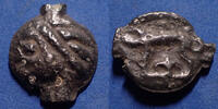 Leuci, Leuques potin LEUQUES, LEUCI, potin à la tête d'indien et au sanglier, 17x20mm, 3,78 grms, DT.227 TTB -