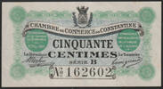 Algerie, Algeria 50 Centimes ALGERIE, ALGERIA, 50 Centimes 1915 Chambre de commerce de Constantine Série B N°162602, légères rousseurs P.1403 SUP -