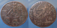 Charles III jeton Charles III, Duché de Lorraine, Lothringen, jeton rond de 28mm, Flon 748 var., TTB/TB -
