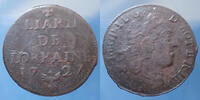 Léopold Ier Liard Léopold Ier, Liard de Lorraine 1727, Flon 160, TB+ -