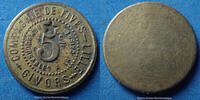 Lille 5 centimes Lille, compagnie de Fives, Givors, 5 centimes contremarque étoile, El.15.3 TTB -
